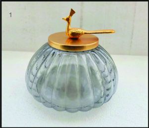 Candle Peacock Jar