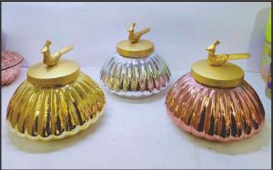 Candle Peacock Jar