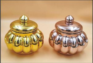 Candle Peacock Jar
