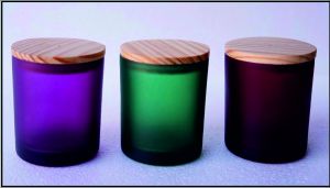 Candle Glass Jar Frosted