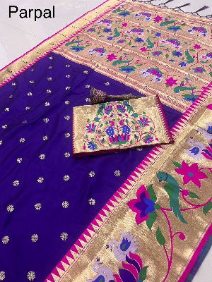 Pure Soft Kanchivaram Paithani Silk Saree