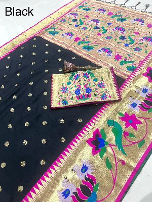 Pure Soft Kanchivaram Paithani Silk Saree