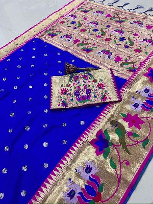 Pure Soft Kanchivaram Paithani Silk Saree