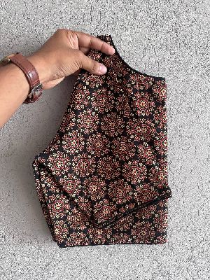 Pure Ajrakh Handblock Cotton Blouse