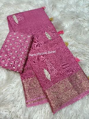 Pure Viscose Dola Silk Saree