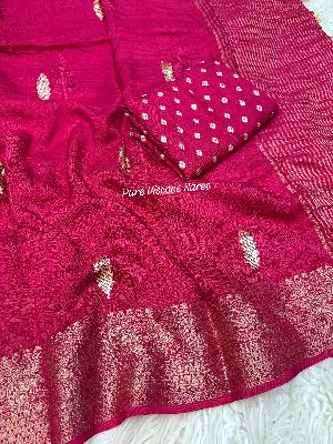 Pure Viscose Dola Silk Saree