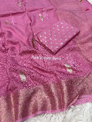 Pure Viscose Dola Silk Saree