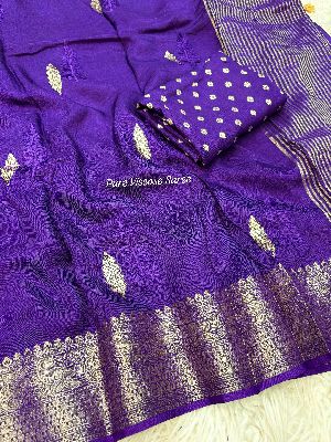 Pure Viscose Dola Silk Saree