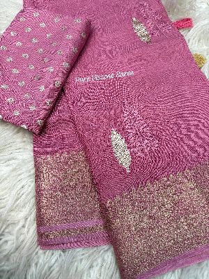 Pure Viscose Dola Silk Saree