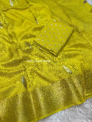 Pure Viscose Dola Silk Saree