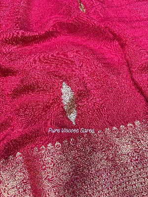 Pure Viscose Dola Silk Saree
