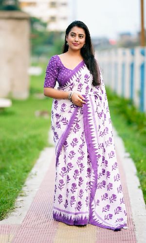Party Wear Soft Linen Soft Linen Sarees