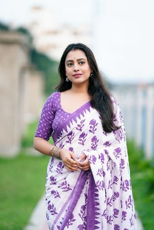 Party Wear Soft Linen Soft Linen Sarees