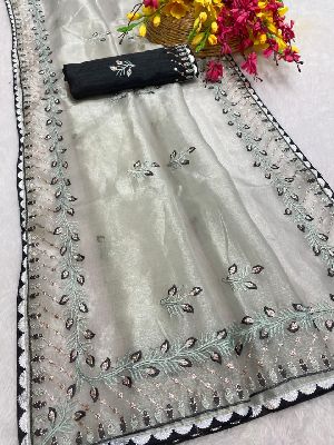 Best Quality Khadi Organza Silk With Weaving Sarees