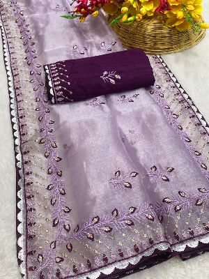 Best Quality Khadi Organza Silk With Weaving Sarees