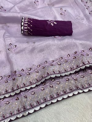Best Quality Khadi Organza Silk With Weaving Sarees