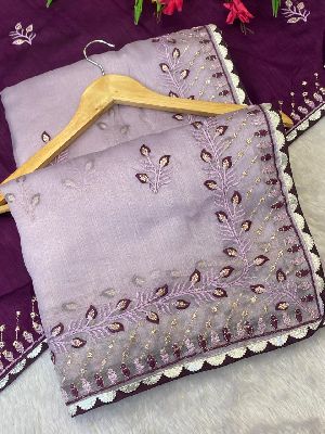 Best Quality Khadi Organza Silk With Weaving Sarees