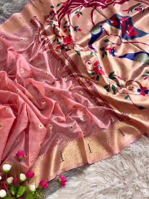 Organza Tissue Paithani Saree