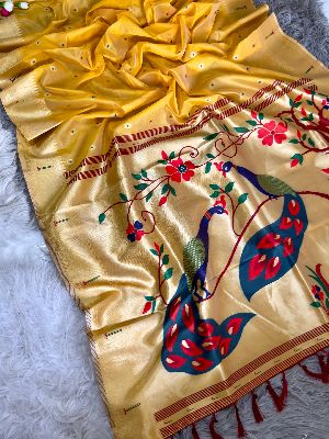 Organza Tissue Paithani Saree