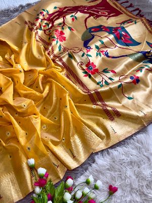 Organza Tissue Paithani Saree