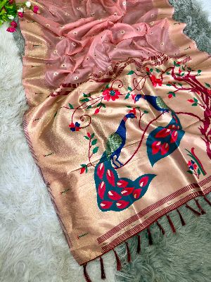 Organza Tissue Paithani Saree