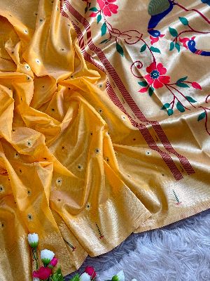 Organza Tissue Paithani Saree