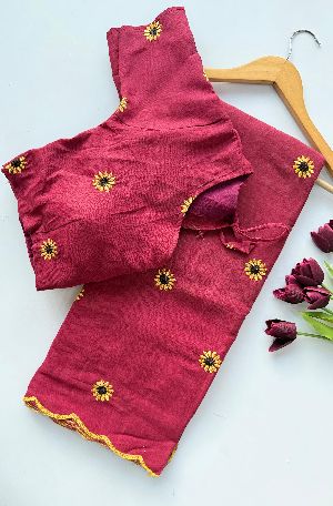 Flower Work Ladies Heavy Cotton Saree
