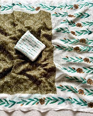 Ladies Digital Printed Bandhani Saree