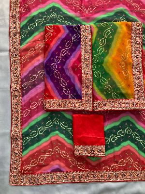 Party Wear Soft Georgette Fabric Saree,