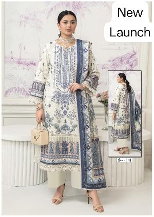 Pure Cotton Ladies Party Wear Suit