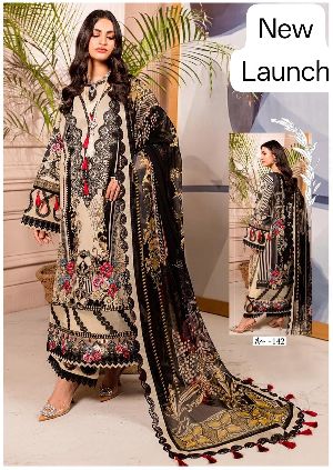 Pure Cotton Ladies Party Wear Suit