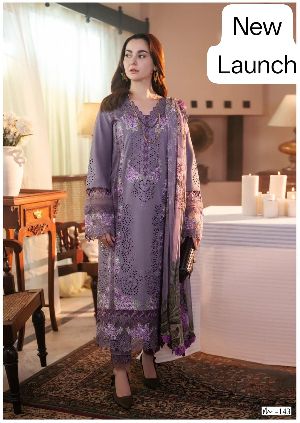Pure Cotton Ladies Party Wear Suit