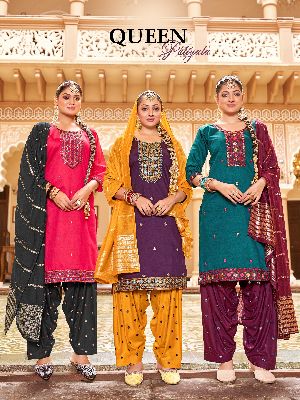 Pure Cotton Kurti Patiala Dupatta Set