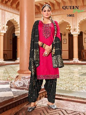 Pure Cotton Kurti Patiala Dupatta Set