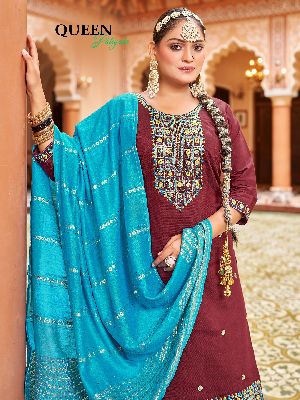 Pure Cotton Kurti Patiala Dupatta Set