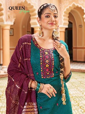 Pure Cotton Kurti Patiala Dupatta Set