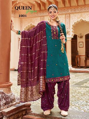 Pure Cotton Kurti Patiala Dupatta Set