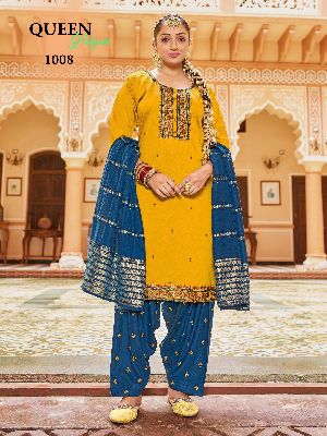 Pure Cotton Kurti Patiala Dupatta Set