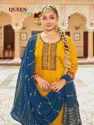 Pure Cotton Kurti Patiala Dupatta Set
