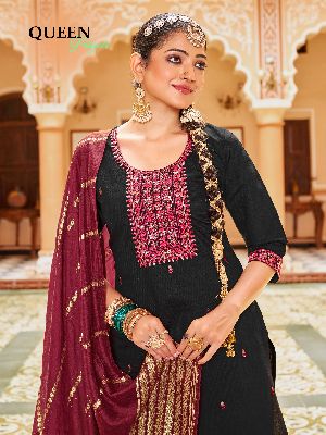 Pure Cotton Kurti Patiala Dupatta Set