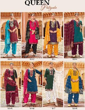 Pure Cotton Kurti Patiala Dupatta Set