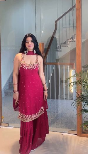 Party Wear Designer Sharara Suit