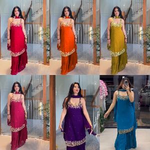 Party Wear Designer Sharara Suit
