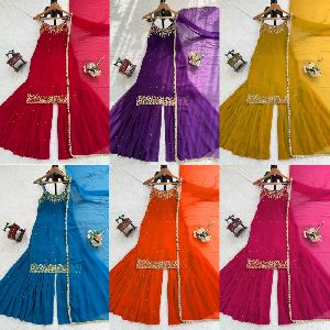 Party Wear Designer Sharara Suit