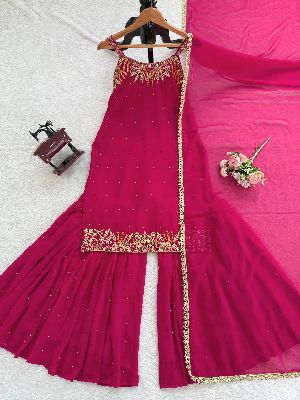 Party Wear Designer Sharara Suit