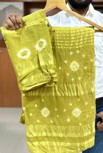 Cotton Bandhani Saree