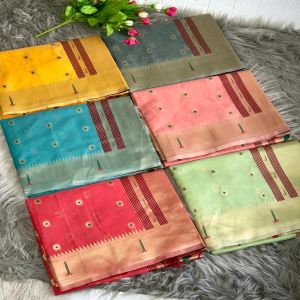 Organza Tissue Paithani Saree