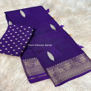 Pure Viscose Dola Silk Saree