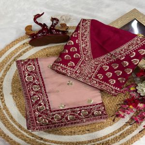 Soft Rangoli Fabric Bollywood Designer Saree