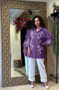 Premium Embroidery Cotton Co-Ord Set